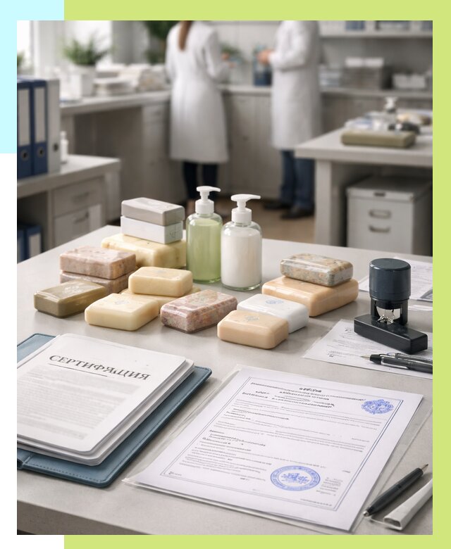 Сертификация мыла и сертификат на мыло в Усинске от 12286 | Алешин-Снс