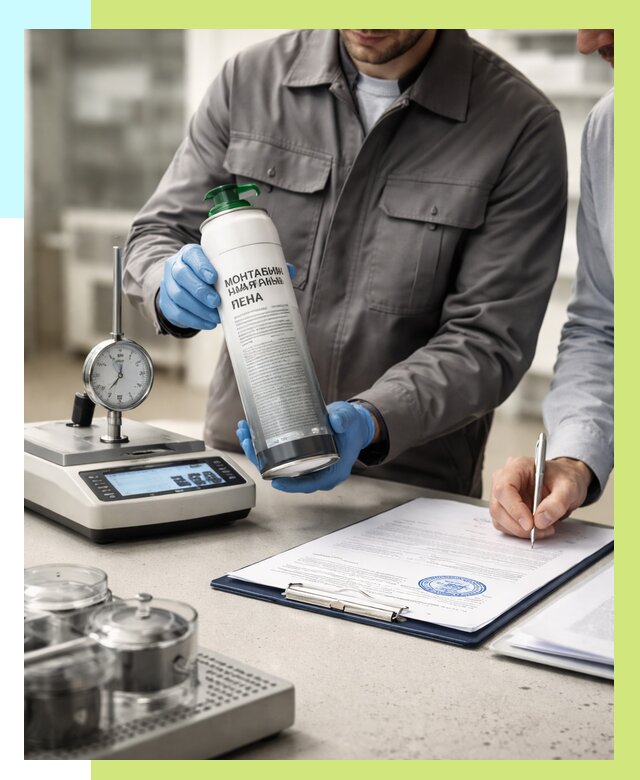 Сертификация монтажной пены в Усинске от 15357 р. | Алешин-Снс