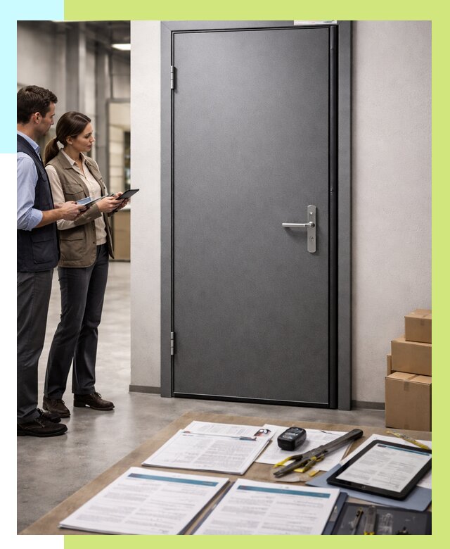 Сертификация противопожарных дверей в Усинске от 9214 р. | Алешин-Снс