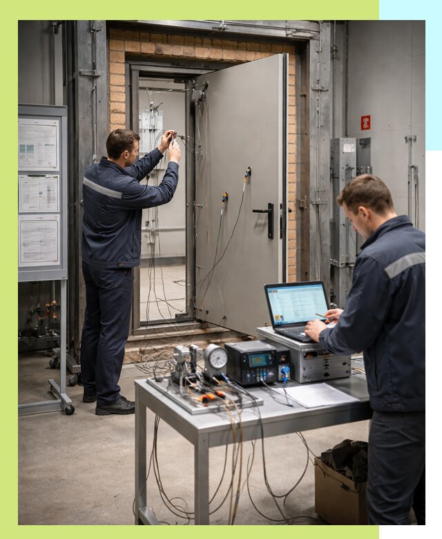 Сертификация противопожарных дверей в Усинске по ГОСТ и ТР