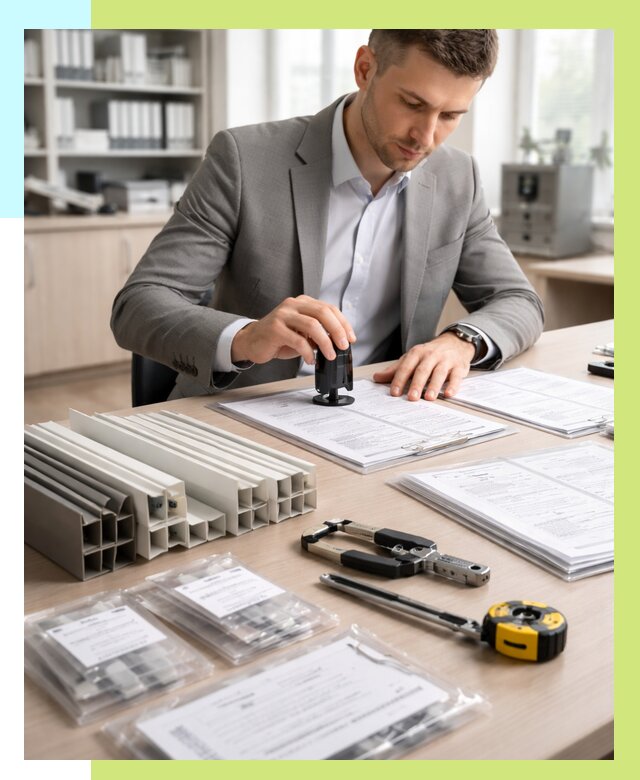 Сертификация ПВХ продукции в Усинске от 8702 р., Алешин-Снс