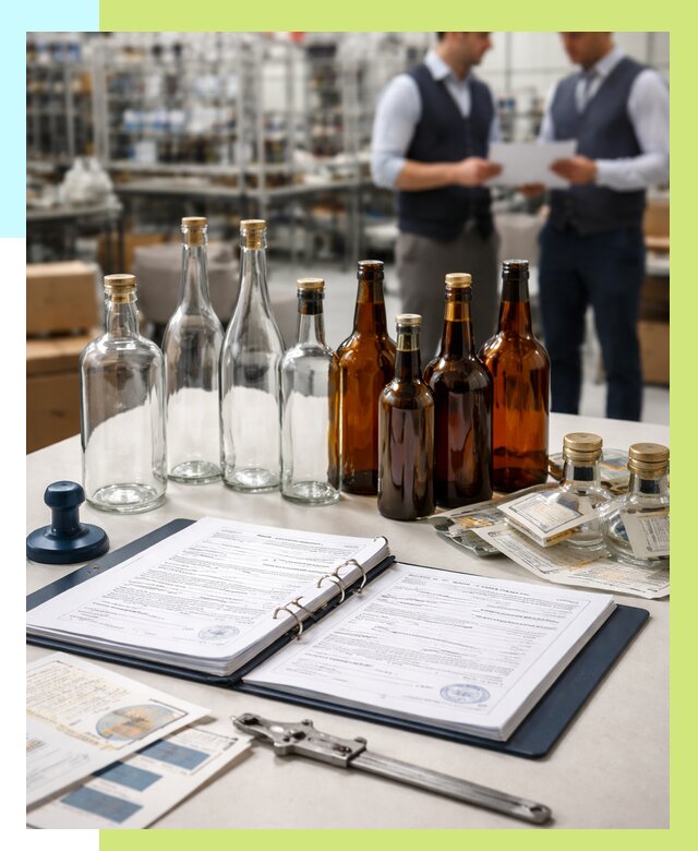 Сертификация стеклянных бутылок в Усинске от 25595 р. | Алешин-Снс