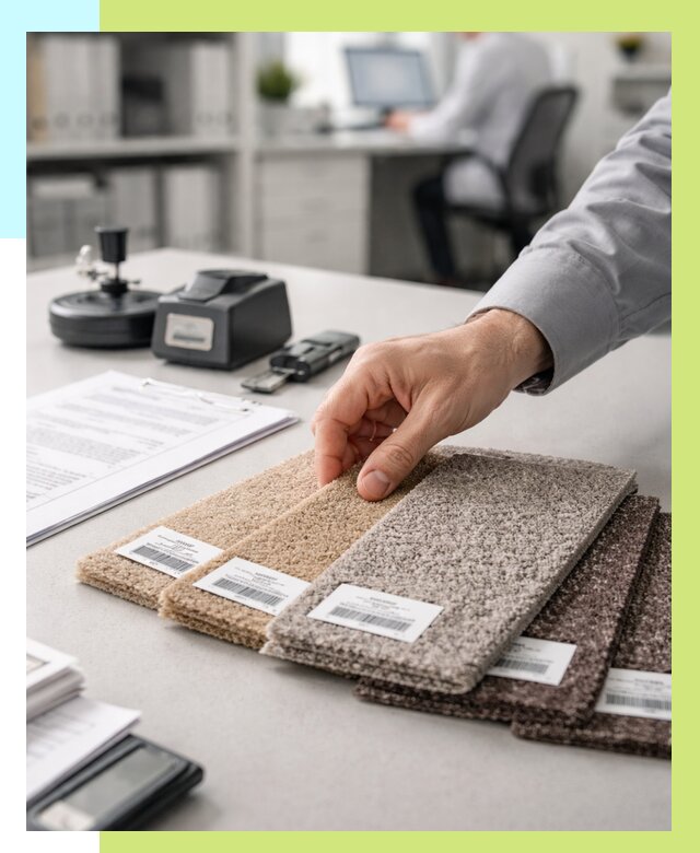 Сертификация ковролина в Усинске от 15357 р., Алешин-Снс