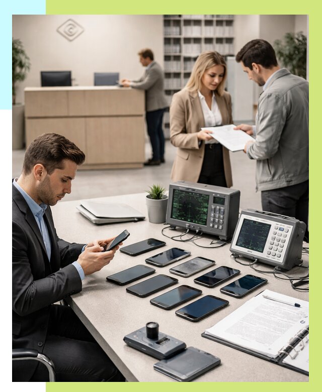 Сертификация телефонов в Усинске от 25595 р. под ключ | Алешин-Снс