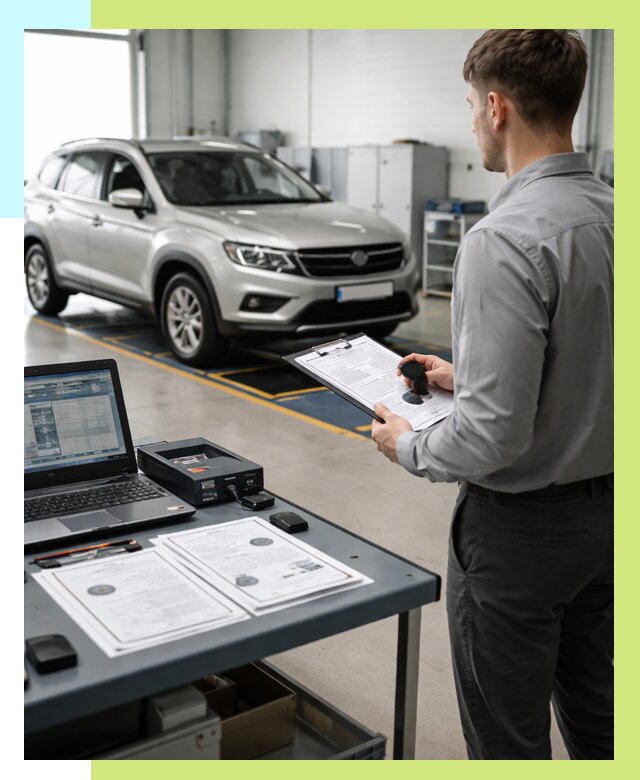 Сертификация транспортных средств в Усинске от 12286 р. | Алешин-Снс