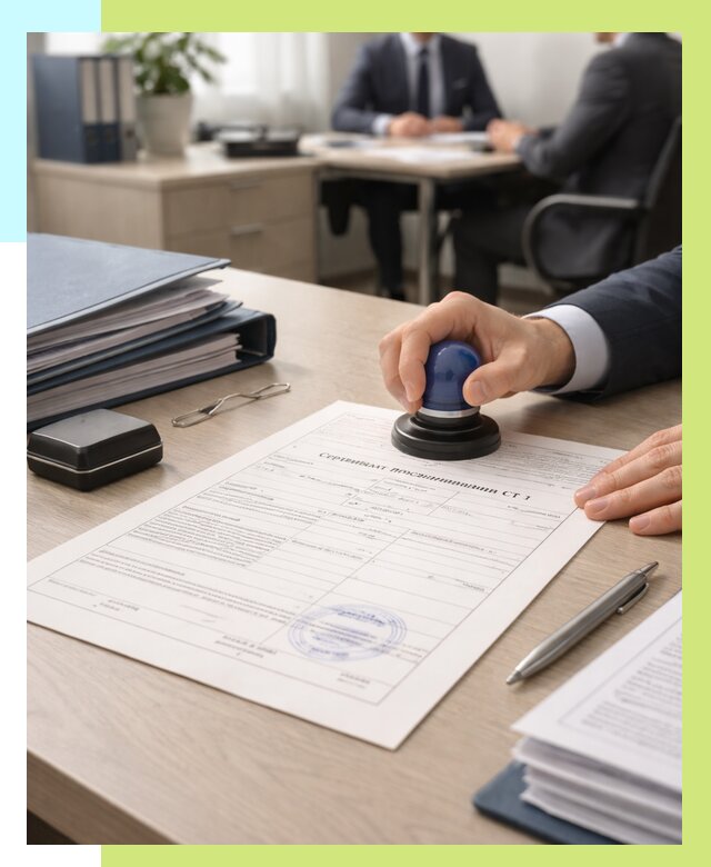 Сертификат происхождения СТ 1 в Усинске от 4607 р. | Алешин-Снс