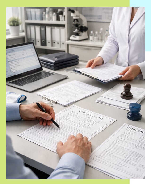 Оформление сертификата GMP в Усинске для фармпроизводства