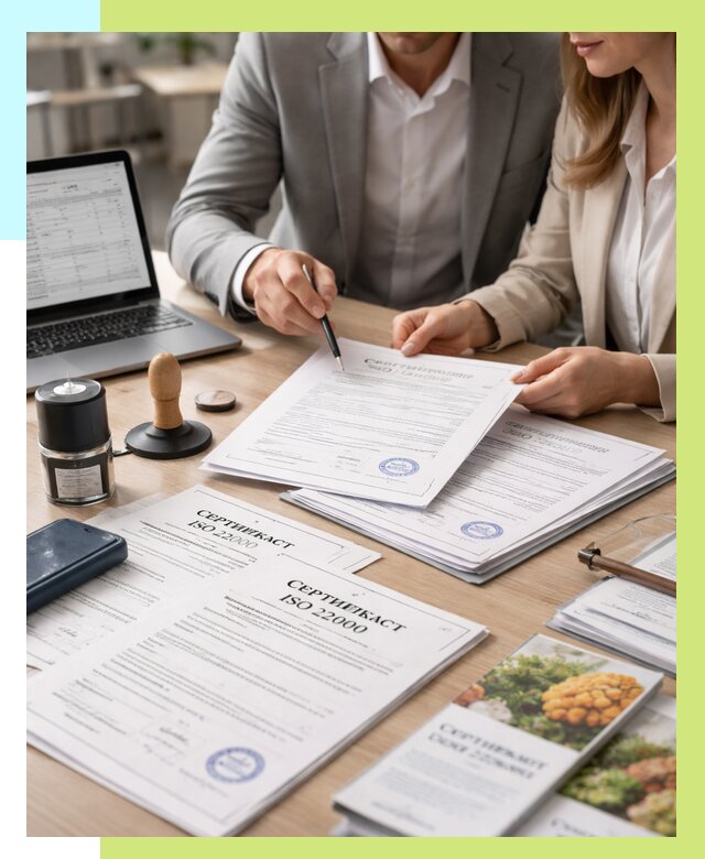 Сертификат ISO 22000 в Усинске от 40952 р. под ключ | Алешин-Снс