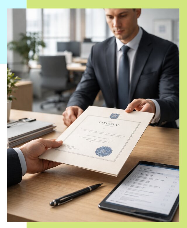 Сертификат ISO 30301 в Усинске от 35833 р. | Алешин-Снс - под ключ