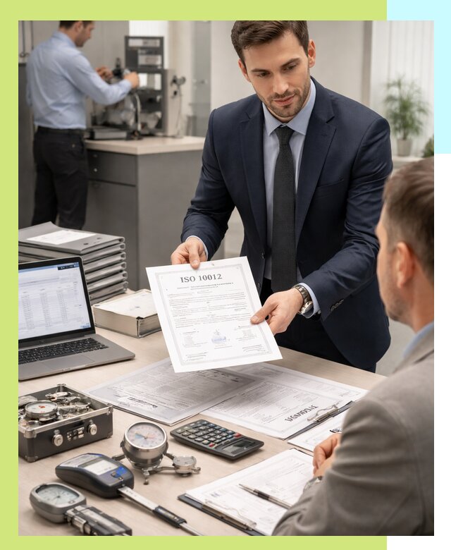 Выдача сертификата ISO 10012 по требованиям метрологии в Усинске